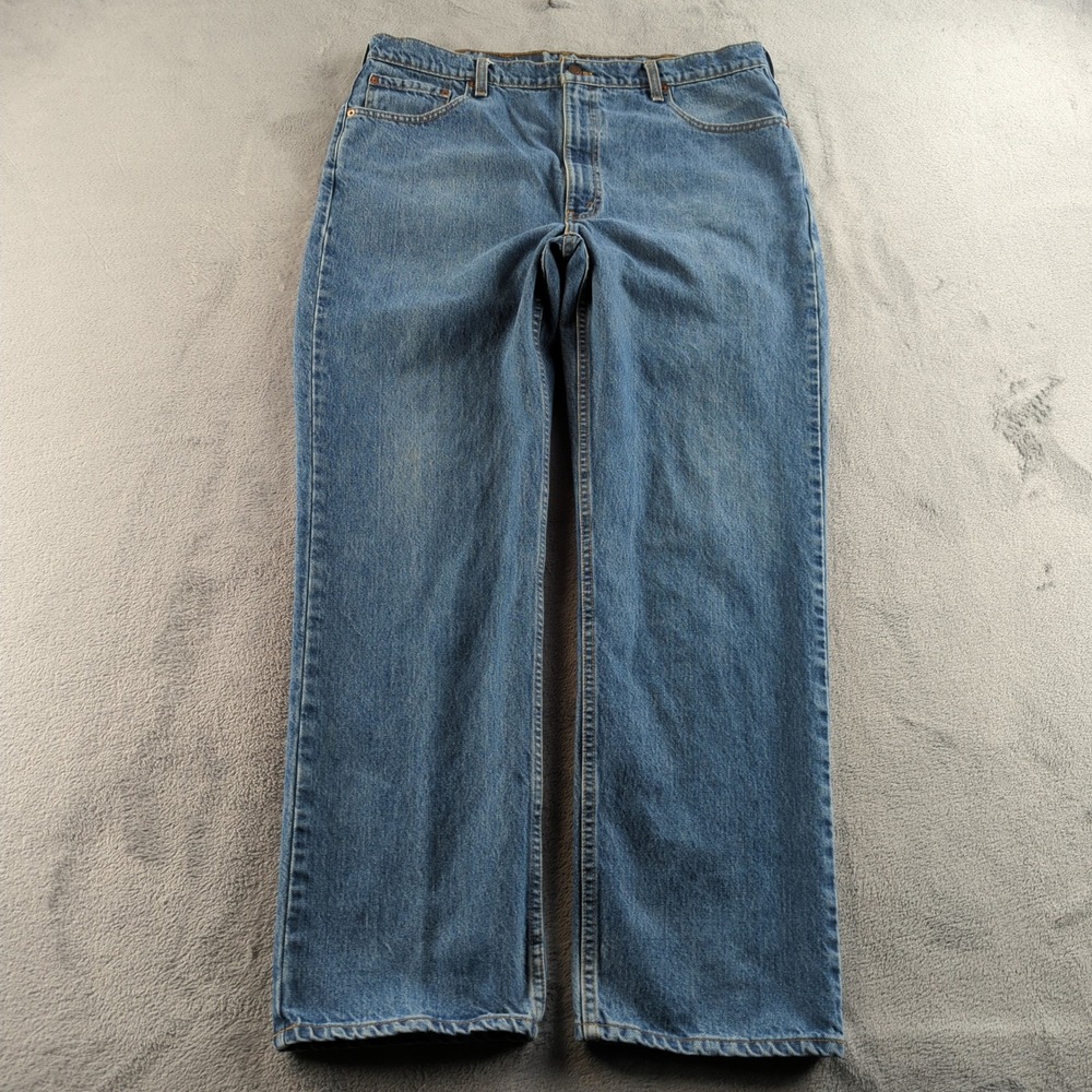 Vintage 90s Levis 516 Jeans 42x32 (Fits 38x32) Blue Faded Slim Straight Canada